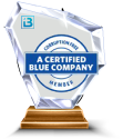 Certified Blue Company badge